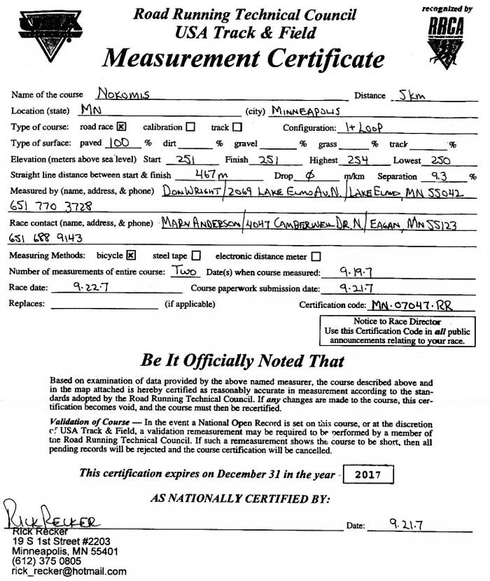 Measurement Certificate.  If this is blank, the certificate is not yet  available